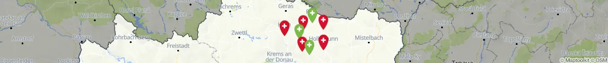 Kartenansicht für Apotheken-Notdienste in der Nähe von Zellerndorf (Hollabrunn, Niederösterreich)